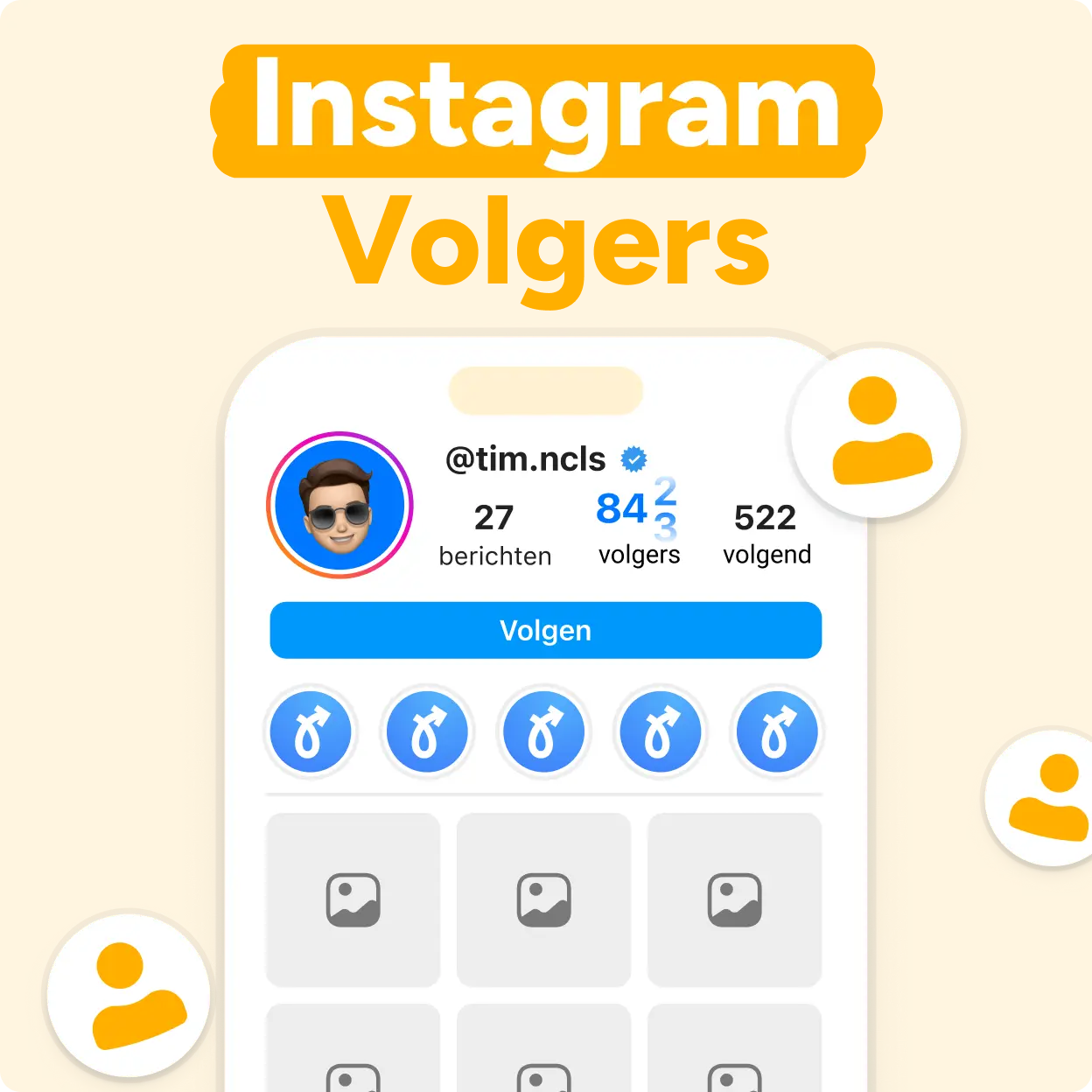 Instagram Volgers kopen Mockup