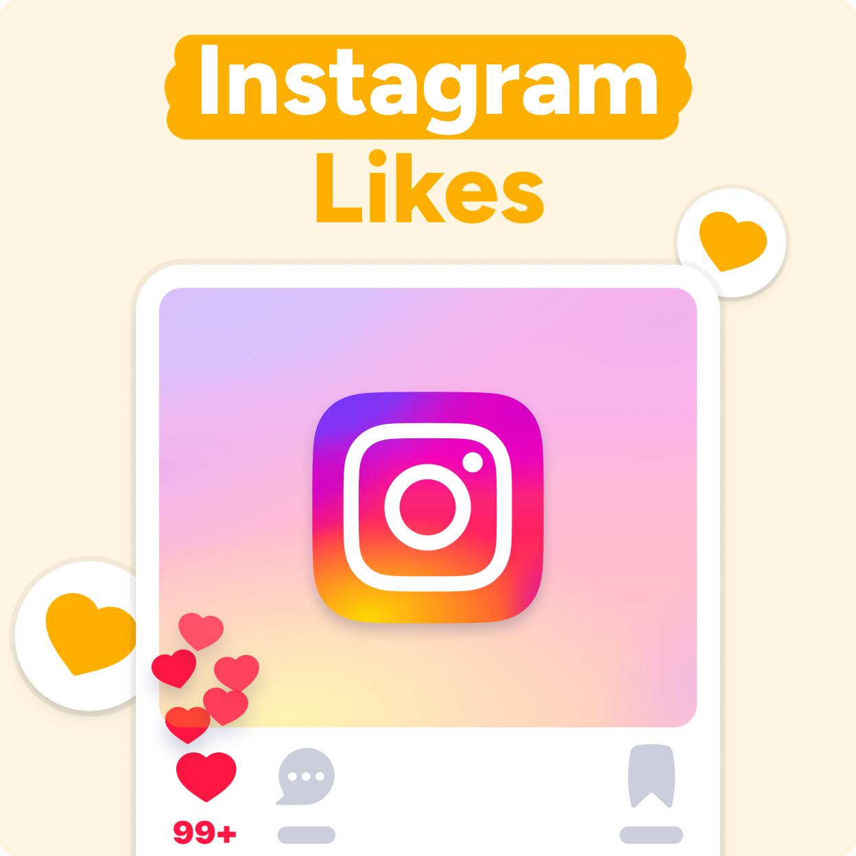 Instagram Likes kopen Mockup