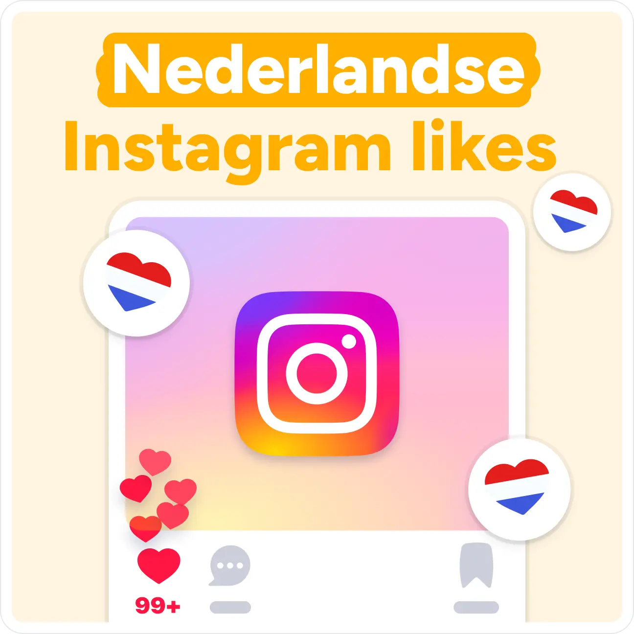 Koop Nederlandse Instagram-likes Mockup