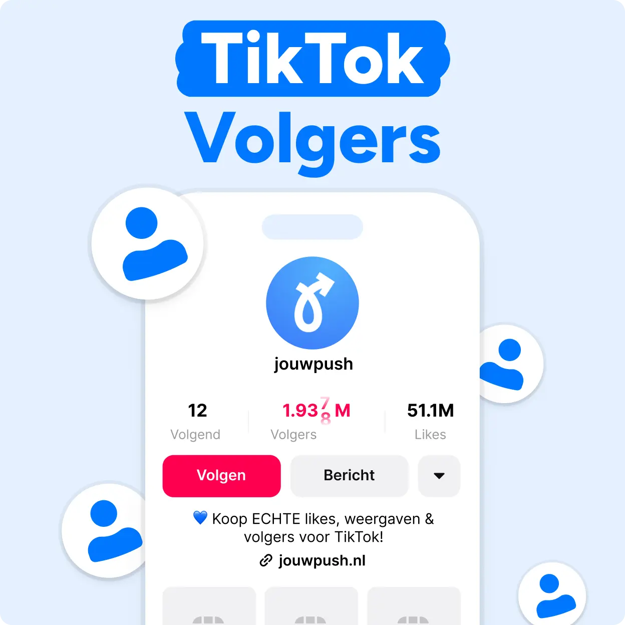 TikTok Volgers kopen Mockup