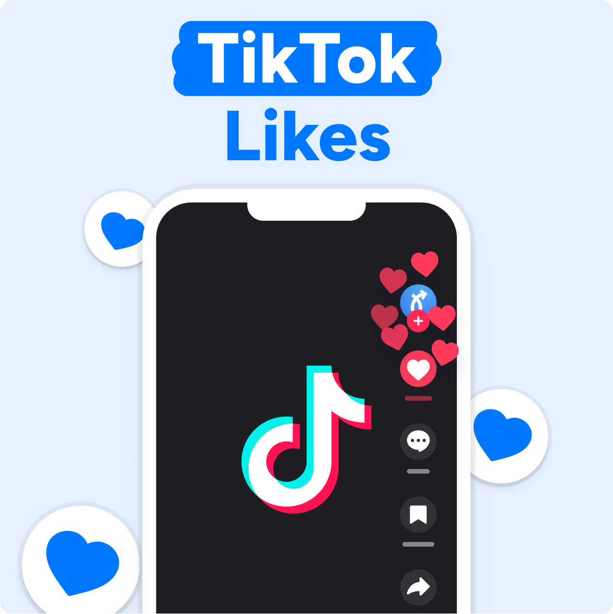 TikTok Likes kopen Mockup