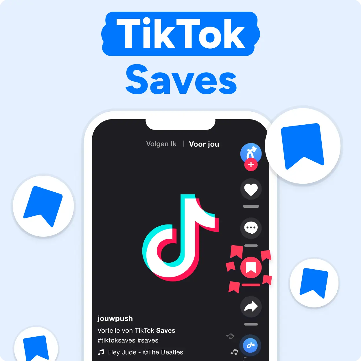 TikTok Saves kopen Mockup
