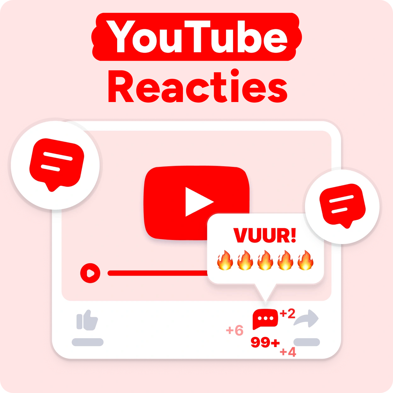 YouTube Reacties kopen Mockup