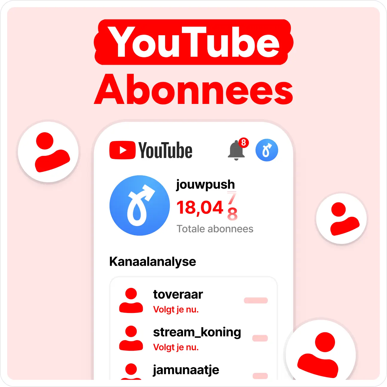 YouTube Abonnees kopen Mockup