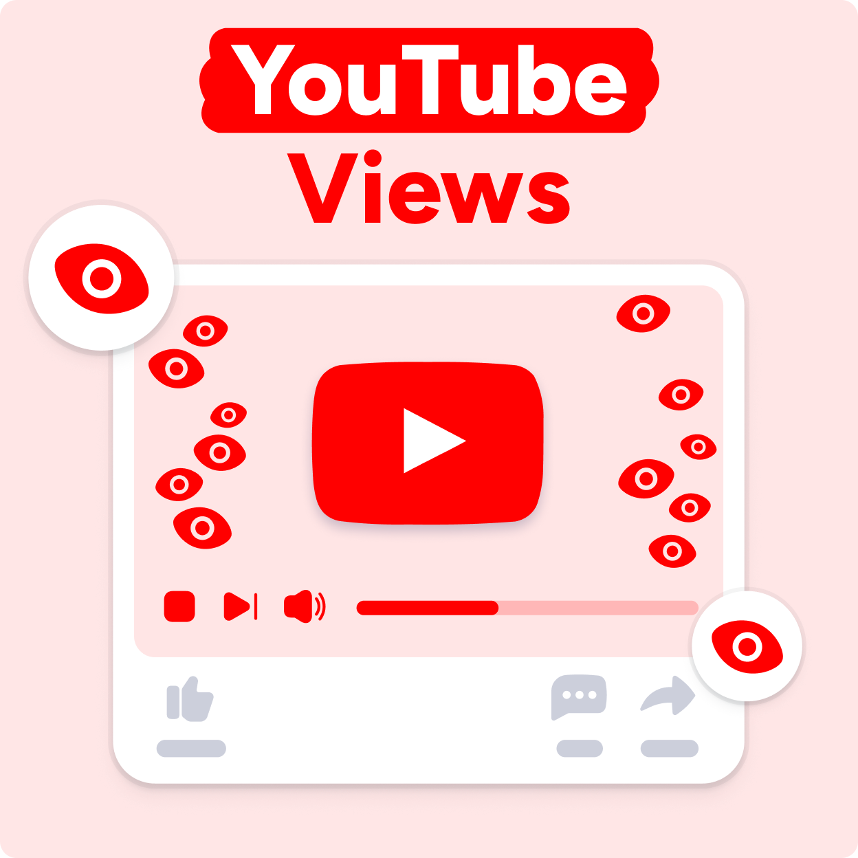 YouTube Views kopen Mockup
